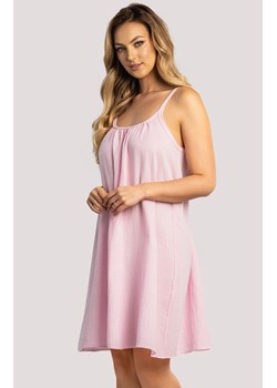 Koszula nocna damska halka różowa Lotus, Kolor różowy, Rozmiar L/XL, Unikat ze sklepu Intymna w kategorii Koszule nocne - zdjęcie 184153220