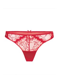 Koronkowe stringi damskie czerwone Romance LV-ST20, Kolor czerwony, Rozmiar L, Le Vernis ze sklepu Intymna w kategorii Majtki damskie - zdjęcie 184153482
