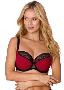 Biustonosz półusztywniany semi-soft czerwony VB-453, Kolor czerwony, Rozmiar 70F, Vena ze sklepu Intymna w kategorii Biustonosze - zdjęcie 184153631