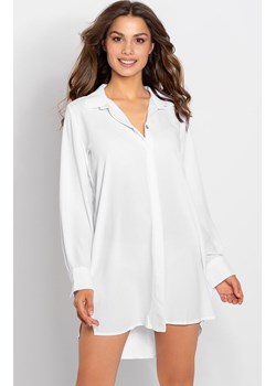 Elegancka biała koszula nocna oversize Bella, Kolor biały, Rozmiar S/M, Momenti per me ze sklepu Intymna w kategorii Koszule nocne - zdjęcie 184153982