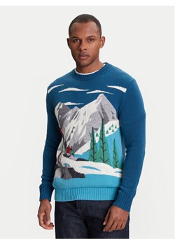 United Colors Of Benetton Sweter 1244K108S Granatowy Regular Fit ze sklepu MODIVO w kategorii Swetry męskie - zdjęcie 184155393