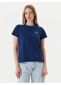 Guess Jeans T-Shirt W5YI22 KCTL1 Granatowy Regular Fit ze sklepu MODIVO w kategorii Bluzki damskie - zdjęcie 184155401