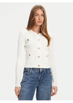 Guess Kardigan W5YR09 Z0130 Biały Regular Fit ze sklepu MODIVO w kategorii Swetry damskie - zdjęcie 184155413