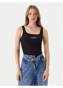 Guess Jeans Top W5YP35 KA0H1 Czarny Regular Fit ze sklepu MODIVO w kategorii Bluzki damskie - zdjęcie 184155422