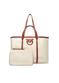 PINKO Torebka Miranda Shopper Extra PE 25 PLTT 104715 A2G2 Beżowy ze sklepu MODIVO w kategorii Torby Shopper bag - zdjęcie 184155451