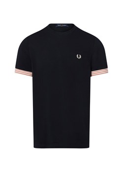 Fred Perry Koszulka męska Mężczyźni Bawełna granatowy jednolity ze sklepu vangraaf w kategorii T-shirty męskie - zdjęcie 184156292