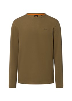 BOSS Orange Męska koszula z długim rękawem - Tempesto Mężczyźni jodłowy jednolity ze sklepu vangraaf w kategorii T-shirty męskie - zdjęcie 184156293