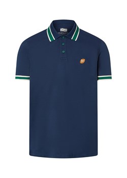 Finshley & Harding London Męska koszulka polo Mężczyźni Bawełna granatowy jednolity ze sklepu vangraaf w kategorii T-shirty męskie - zdjęcie 184156304