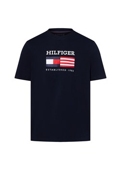 Tommy Hilfiger Koszulka męska Mężczyźni Bawełna granatowy nadruk ze sklepu vangraaf w kategorii T-shirty męskie - zdjęcie 184156310