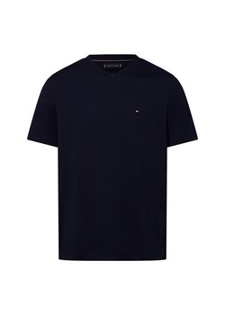 Tommy Hilfiger Koszulka męska Mężczyźni Bawełna granatowy jednolity - id: 762243-0003-09900 - marki Tommy Hilfiger - 184156313 Tommy Hilfiger Koszulka męska Mężczyźni Bawełna granatowy jednolity ze sklepu vangraaf w kategorii T-shirty męskie - zdjęcie 184156313
