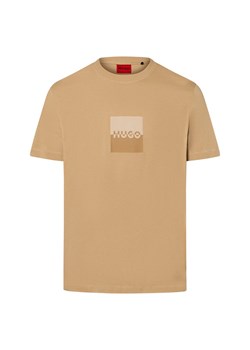 HUGO Dusplit Mężczyźni Bawełna beżowy nadruk ze sklepu vangraaf w kategorii T-shirty męskie - zdjęcie 184156324