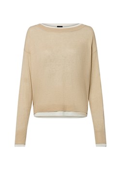 BOSS Sweter damski z zawartością alpaki - Femok Kobiety Acetat beżowy jednolity ze sklepu vangraaf w kategorii Swetry damskie - zdjęcie 184156334