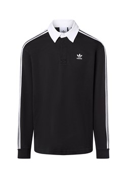 adidas Originals Męska koszulka polo Mężczyźni Bawełna czarny jednolity ze sklepu vangraaf w kategorii T-shirty męskie - zdjęcie 184156341