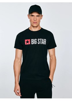 Koszulka męska z logo BIG STAR czarna Quado 906 ze sklepu Big Star w kategorii T-shirty męskie - zdjęcie 184156522