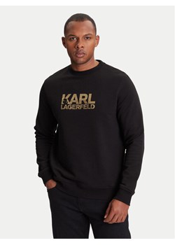 KARL LAGERFELD Bluza 705091 553917 Czarny Regular Fit ze sklepu MODIVO w kategorii Bluzy męskie - zdjęcie 184158413