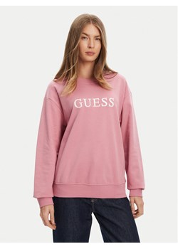Guess Bluza O5RQ03 KCO31 Różowy Regular Fit ze sklepu MODIVO w kategorii Bluzy damskie - zdjęcie 184158414