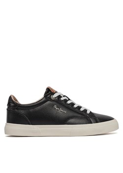Pepe Jeans Sneakersy Kenton Street W PLS31561 Czarny ze sklepu MODIVO w kategorii Trampki damskie - zdjęcie 184158443