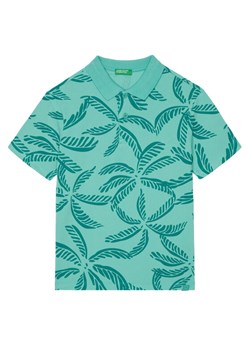 United Colors Of Benetton Polo 36Y4C301W Zielony Regular Fit ze sklepu MODIVO w kategorii T-shirty chłopięce - zdjęcie 184158493