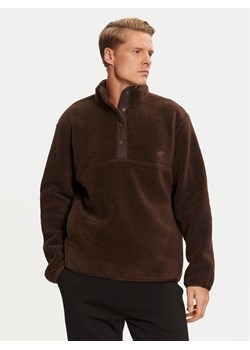4F Polar 4FWAW24TFLEM251 Brązowy Regular Fit ze sklepu MODIVO w kategorii Bluzy męskie - zdjęcie 184158501