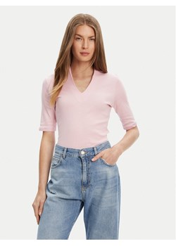 United Colors Of Benetton Bluzka 3GA2D400U Różowy Slim Fit ze sklepu MODIVO w kategorii Bluzki damskie - zdjęcie 184158584