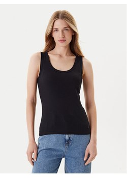 United Colors Of Benetton Top 3GA2DH010 Czarny Slim Fit ze sklepu MODIVO w kategorii Bluzki damskie - zdjęcie 184158594