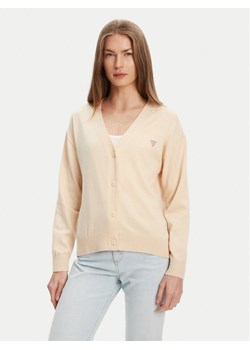 Guess Jeans Sweter 168521 Beżowy Classic Fit ze sklepu MODIVO w kategorii Swetry damskie - zdjęcie 184158652
