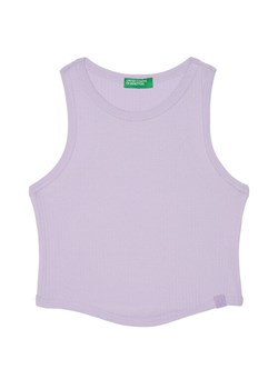 United Colors Of Benetton Top 31H3CH01F Fioletowy Slim Fit ze sklepu MODIVO w kategorii Bluzki dziewczęce - zdjęcie 184158681