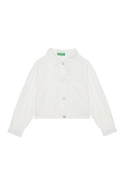 United Colors Of Benetton Kurtka przejściowa 21AQCN060 Biały Regular Fit ze sklepu MODIVO w kategorii Kurtki dziewczęce - zdjęcie 184158713