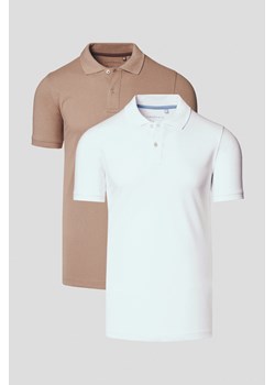 Zestaw 2 Koszulek Polo Bawełnianych Cassian ze sklepu Lancerto S.A. w kategorii T-shirty męskie - zdjęcie 184159890