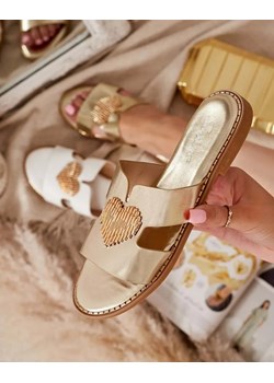Royalfashion Damskie klapki na płaskiej podeszwie Olis ze sklepu royalfashion.pl w kategorii Klapki damskie - zdjęcie 184160324
