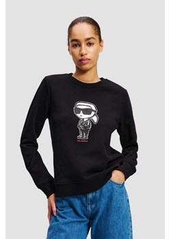 KARL LAGERFELD Czarna damska bluza Ikon Sketch, Rozmiar XS ze sklepu outfit.pl w kategorii Bluzy damskie - zdjęcie 184161064