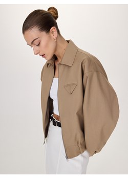 Reserved - Kurtka oversize z kołnierzykiem - beżowy ze sklepu Reserved w kategorii Kurtki damskie - zdjęcie 184163914