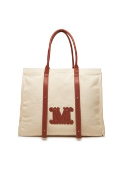 Torebka Max Mara Beachwear 2516511059650 Beżowy ze sklepu eobuwie.pl w kategorii Torby Shopper bag - zdjęcie 184164762