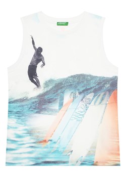 United Colors Of Benetton Tank top 3RD0CH020 Biały Regular Fit ze sklepu MODIVO w kategorii Bluzki dziewczęce - zdjęcie 184164934