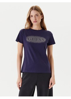 Guess T-Shirt V5YI08 J1314 Granatowy Regular Fit ze sklepu MODIVO w kategorii Bluzki damskie - zdjęcie 184164961