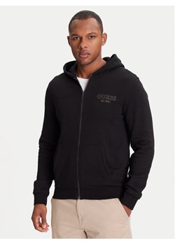 Guess Bluza M5YQ48 KCN01 Czarny Regular Fit ze sklepu MODIVO w kategorii Bluzy męskie - zdjęcie 184165000