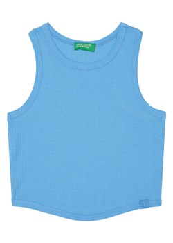 United Colors Of Benetton Top 31H3CH01F Niebieski Slim Fit ze sklepu MODIVO w kategorii Bluzki dziewczęce - zdjęcie 184165001