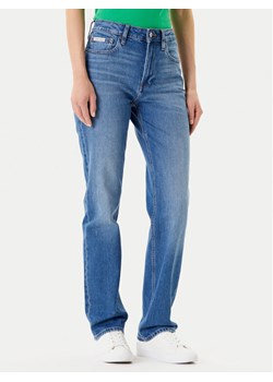Calvin Klein Jeans Jeansy LV047B913G Niebieski Straight Fit ze sklepu MODIVO w kategorii Jeansy damskie - zdjęcie 184165003