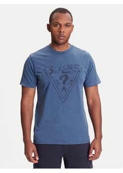 Guess T-Shirt M5YI42 KBW41 Granatowy Regular Fit ze sklepu MODIVO w kategorii T-shirty męskie - zdjęcie 184165033