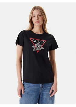 Guess T-Shirt W5YI38 I3Z14 Czarny Regular Fit ze sklepu MODIVO w kategorii Bluzki damskie - zdjęcie 184165052