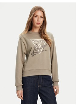 Guess Bluza W5YQ06 KB681 Zielony Regular Fit ze sklepu MODIVO w kategorii Bluzy damskie - zdjęcie 184165054