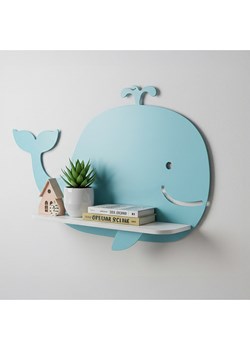 Woody Kids Regał ścienny w kolorze biało-turkusowym -  33 x 25 x 10 cm ze sklepu Limango Polska w kategorii Meble dziecięce - zdjęcie 184166070