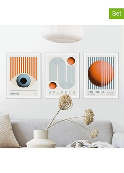 Orangewallz Druki artystyczne (3 szt.) &quot;Bauhaus&quot; w ramce ze sklepu Limango Polska w kategorii Obrazy - zdjęcie 184166840