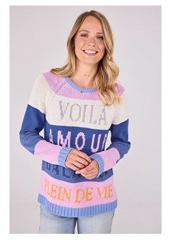 LIEBLINGSSTÜCK Sweter &quot;Bamika&quot; w kolorze niebiesko-fioletowym ze sklepu Limango Polska w kategorii Swetry damskie - zdjęcie 184167132