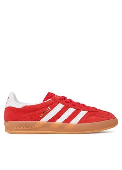 adidas Sneakersy Gazelle Indoor JS3801 Czerwony ze sklepu MODIVO w kategorii Buty sportowe dziecięce - zdjęcie 184167453