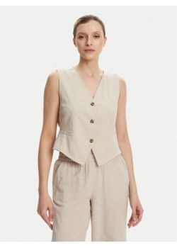 Vero Moda Kamizelka Caia 10333795 Beżowy Regular Fit ze sklepu MODIVO w kategorii Kamizelki damskie - zdjęcie 184167474