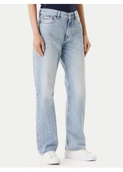 Calvin Klein Jeans Jeansy Signature 90s LV147C700G Niebieski Straight Fit ze sklepu MODIVO w kategorii Jeansy damskie - zdjęcie 184167494