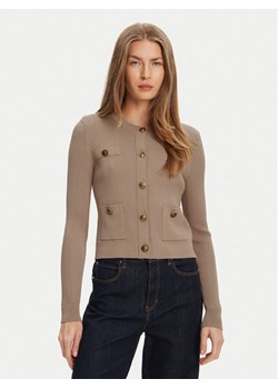 Guess Kardigan W5YR09 Z0130 Beżowy Regular Fit ze sklepu MODIVO w kategorii Swetry damskie - zdjęcie 184167500