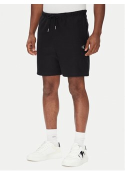 Calvin Klein Jeans Szorty sportowe Premium Terry LV04RC280G Czarny Regular Fit ze sklepu MODIVO w kategorii Spodenki męskie - zdjęcie 184167523