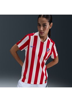 Damska koszulka piłkarska Nike Dri-FIT Atlético Madryt Stadium 2025/26 (wersja domowa) – replika - Czerwony ze sklepu Nike poland w kategorii Bluzki damskie - zdjęcie 184168730